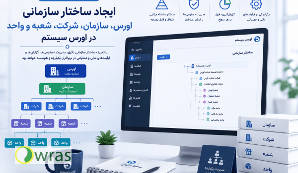ایجاد ساختار سازمانی اورس، سازمان، شرکت، شعبه و واحد در اورس سیستم